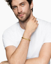 Sculpted Cable Cuff Bracelet in 18K Yellow Gold, 7mm